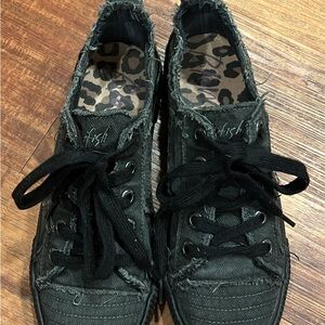 Blowfish Women's Black Canvas Sneakers